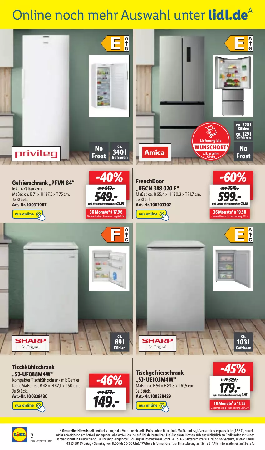 Aktueller Prospekt Lidl - Aktionsprospekt - von 30.05 bis 04.06.2022 - strona 48 - produkty: akku, angebot, angebote, eis, elle, gefrierfach, gefrierschrank, küche, kühlschrank, kühlschrank mit, ndk, reis, rel, Schal, Schale, Schrank, telefon, Ti, tisch, uhr