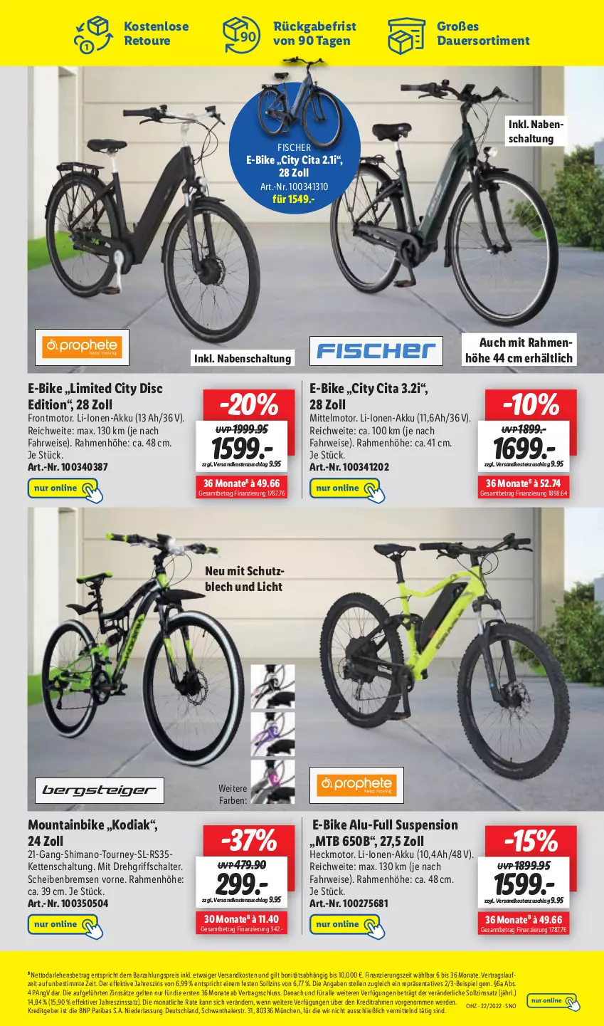 Aktueller Prospekt Lidl - Aktionsprospekt - von 30.05 bis 04.06.2022 - strona 55 - produkty: akku, auer, drehgriffschalter, E-Bike, eis, elle, erde, fisch, fische, Fischer, Kette, mit drehgriffschalter, Mountainbike, ndk, reis, rwe, Schal, shimano, Ti