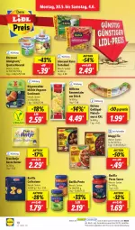 Gazetka promocyjna Lidl - Aktionsprospekt - Gazetka - ważna od 04.06 do 04.06.2022 - strona 10 - produkty: almighur, almighurt, barilla, beste butter, beutel, Bona, butter, dulano, ehrmann, ehrmann almighurt, eis, elle, emmentaler, fleisch, fleischwurst, frau antje, Geflügel, giovanni rana, maggi, maggi fix, Milbona, ndk, pasta, Pasta Sauce, pesto, preisvorteil, quetschbeutel, Rana, reis, rügenwalder, rügenwalder mühle, sauce, Schal, Schale, teller, Ti, torte, tortelloni, wurst