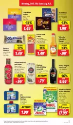 Gazetka promocyjna Lidl - Aktionsprospekt - Gazetka - ważna od 04.06 do 04.06.2022 - strona 11 - produkty: alkohol, angebot, ariel, ariel waschmittel, bahlsen, baileys, bier, comtess, drink, eis, frucht, fruchtsaft, gin, Hefe, irish cream, maschinenreiniger, milka, mit frucht, natur, nestlé, orange, Paula, paulaner, reiniger, reis, saft, spülmaschinen, Ti, valensina, waschmittel, ZTE