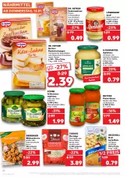 Gazetka promocyjna Kaufland - Gazetka - ważna od 19.01 do 19.01.2022 - strona 22 - produkty: angebot, apfel, apfelmus, backmischung, Backmischungen, basilico, Berger, beutel, bolognese, buitoni, buitoni pasta, creme, Dr. Oetker, eis, elle, feine gürkchen, kakao, kartoffel, kartoffeln, Käse, käsekuchen, kuchen, Kühne, löwensenf, nuss, pasta, pasta-sauce, porridge, pudding, reis, sauce, schlemmertöpfchen, seeberger, senf, Speck, Spezi, tasse, Ti, tisch, Töpfchen, walnuss, ZTE, zucker