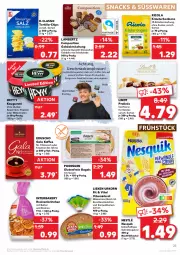 Gazetka promocyjna Kaufland - Gazetka - ważna od 19.01 do 19.01.2022 - strona 23 - produkty: Amber, angebot, angebote, Bagel, beutel, blume, blumen, bonbons, brot, brötchen, butter, chips, cola, eduscho, eier, eis, frucht, gebäckmischung, getränk, getränke, getränkepulver, kaffee, kakao, karotten, kaugummi, korn, kräuter, Kräutermischung, lambertz, lieken, lindt, mac, mint, nesquik, nestlé, Ricola, schoko, schokolade, sesam, snack, snacks, sonnenblume, sonnenblumen, Sonnenblumenkerne, sonnenblumenkernen, süsswaren, Ti, tortilla, urkorn, vita, weizenmischbrot, Yo, zucker