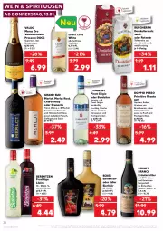 Gazetka promocyjna Kaufland - Gazetka - ważna od 19.01 do 19.01.2022 - strona 24 - produkty: alkohol, Amber, angebot, beere, beeren, berentzen, brombeere, brombeeren, chardonnay, doppio passo, ecco, eier, eierlikör, eis, elle, Fernet, fisch, fleisch, frucht, Geflügel, gewürz, grand sud, himbeer, johannisbeere, Johannisbeeren, kirsch, kirsche, kirschen, konfitüre, kräuter, kräutern, likör, merl, merlot, passo, pasta, Pastagericht, Pinot, pinot grigio, primitivo, prosecco, rosato, roséwein, rotwein, salat, spirituosen, Ti, valdo, vorspeise, wein, weine, Weißwein, ZTE