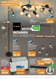 Gazetka promocyjna Kaufland - Gazetka - ważna od 19.01 do 19.01.2022 - strona 34 - produkty: angebot, decke, deckenleuchte, dell, elle, ente, fenster, Holz, Lampe, Lampenschirm, led-deckenleuchte, LED-Leuchte, leds, Leuchte, leuchten, Pendelleuchte, Schal, stehleuchte, thermostat, Ti, überhitzungsschutz, ZTE