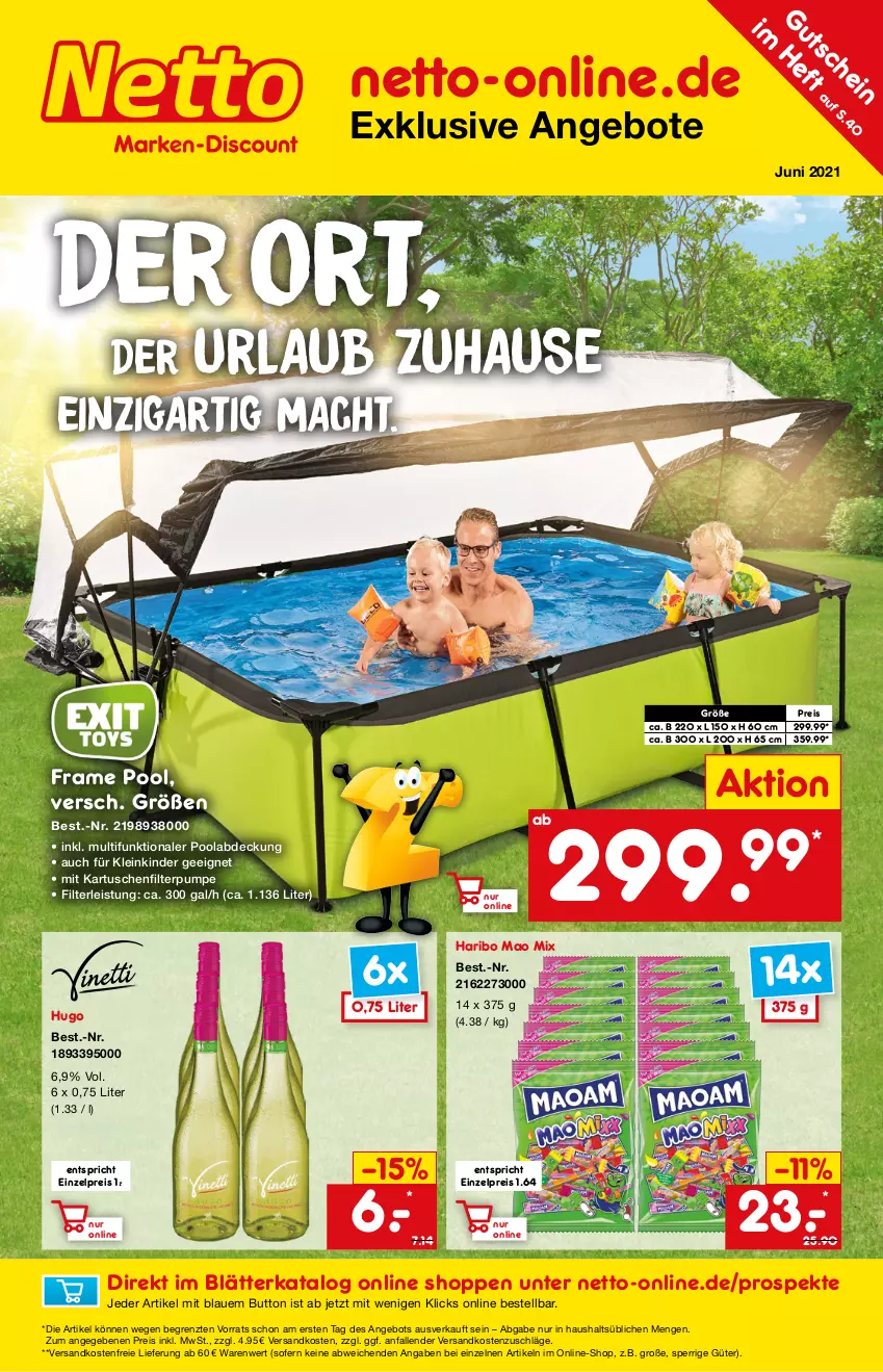 Aktueller Prospekt Netto Marken-Discount - June - von 01.06 bis 30.06.2021 - strona 1