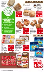Gazetka promocyjna Kaufland - Gazetka - ważna od 13.07 do 13.07.2022 - strona 29 - produkty: angebot, angebote, auer, backwaren, Bau, Bauer, brot, brötchen, elle, flasche, frische backwaren, geback, gin, hafer, haferflocken, Kürbis, mac, mehl, mestemacher, natur, nutella, Plunder, rum, rwe, saft, Spezi, Ti, tisch, trolli, wasser, weck