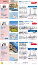 Gazetka promocyjna Lidl - August Reise-Highlights - Gazetka - ważna od 30.08 do 30.08.2023 - strona 4 - produkty: asti, bett, Betten, bier, Biere, Brei, buch, dell, eis, Elan, elle, Heu, inklusivleistungen, Läufer, LG, likör, limo, pril, rama, reis, reiseveranstalter, reiseverlauf, Ria, Ti, tisch, uhr, valletta, wein