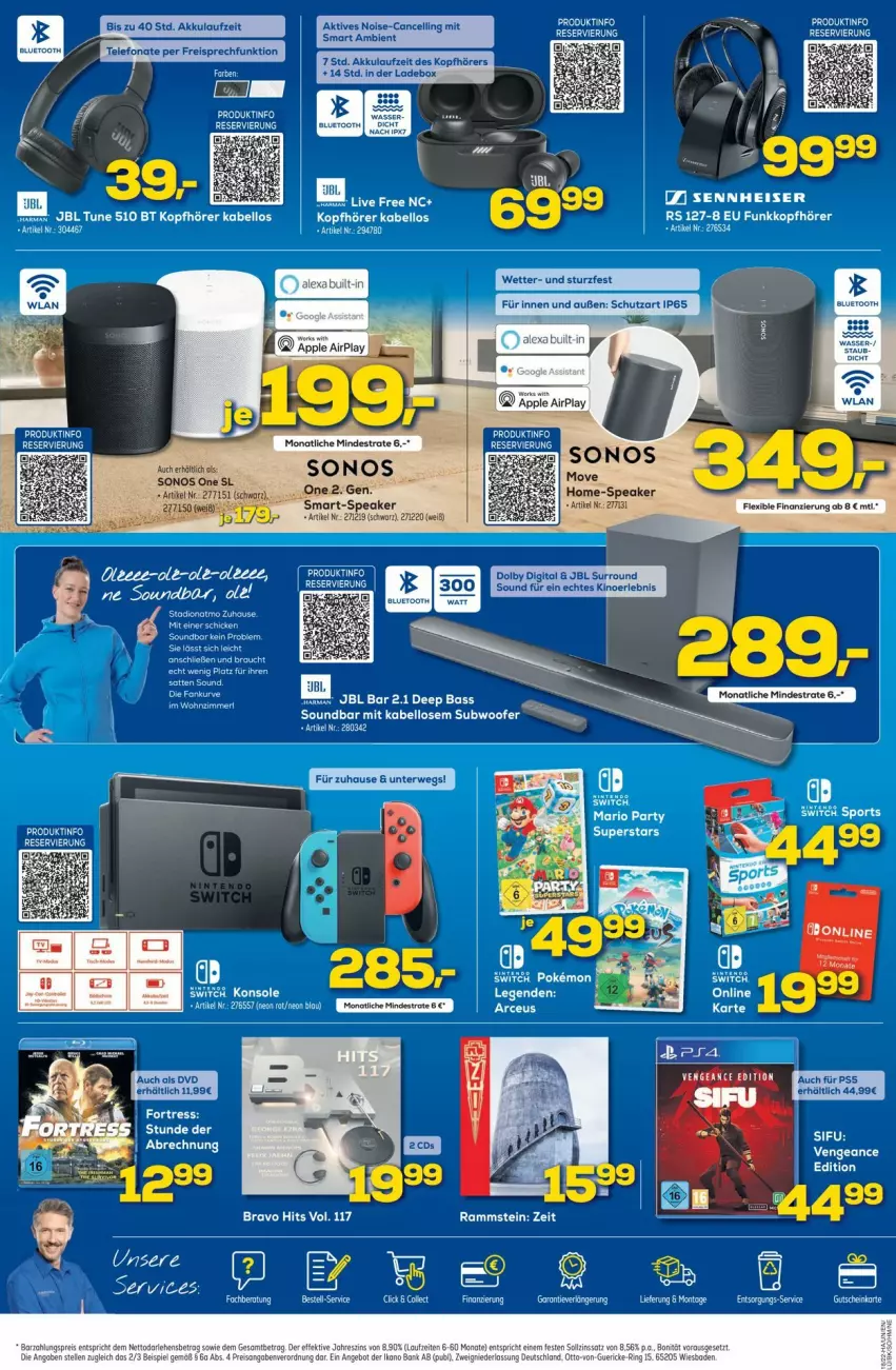 Aktueller Prospekt Euronics - Prospekte - von 04.05 bis 11.05.2022 - strona 4 - produkty: akku, jbl, Sonos, Ti