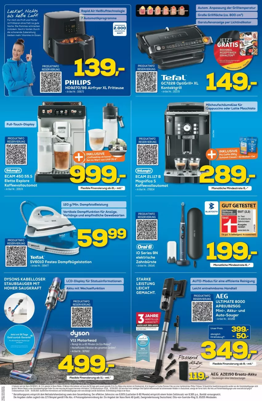 Aktueller Prospekt Euronics - Prospekte - von 04.05 bis 11.05.2022 - strona 7 - produkty: ACC, aeg, akku, Cap, chia, eis, latte, latte macchiato, mac, macchiato, milch, Reinigung, ring, Ti