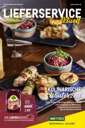 Gazetka promocyjna Metro - Lieferservice Aktuell - Gazetka - ważna od 30.11 do 30.11.2022 - strona 1 - produkty: angebot, eis, getränk, getränke, Kühne, lieferservice, Metro, nuss, rotkohl, Ti, vorspeise, Wild