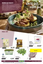 Gazetka promocyjna Metro - Lieferservice Aktuell - Gazetka - ważna od 30.11 do 30.11.2022 - strona 4 - produkty: beutel, brie, butter, Duck, eier, eimer, eis, elle, ente, Entenkeule, erde, feldsalat, flasche, gewürz, gouda, grill, kartoffel, kartoffeln, knorr, kräuter, kuchen, Lebkuchen, leine, lieferservice, mac, Metro, milch, Mode, nuss, Ofen, petersilie, quark, reis, Ria, rwe, sac, salat, sauce, Schal, Schale, Schere, sirup, speisekartoffeln, speisequark, Süßkartoffeln, Ti, Tiere, uhr, waffeln, zwiebel, zwiebeln