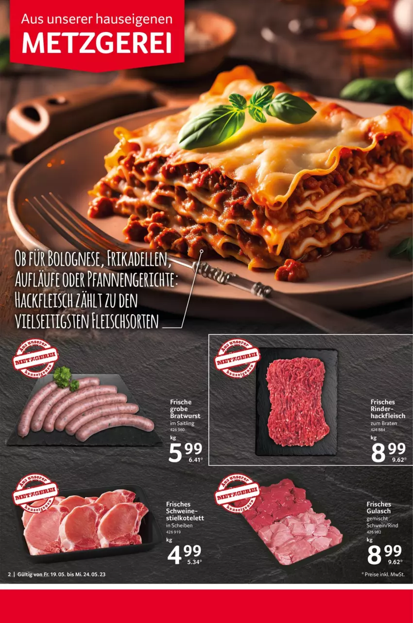 Aktueller Prospekt Selgros - Food - von 19.05 bis 24.05.2023 - strona 2 - produkty: eis, fleisch, gulasch, kotelett, reis, rind, schwein, schweine, Ti, wein, weine