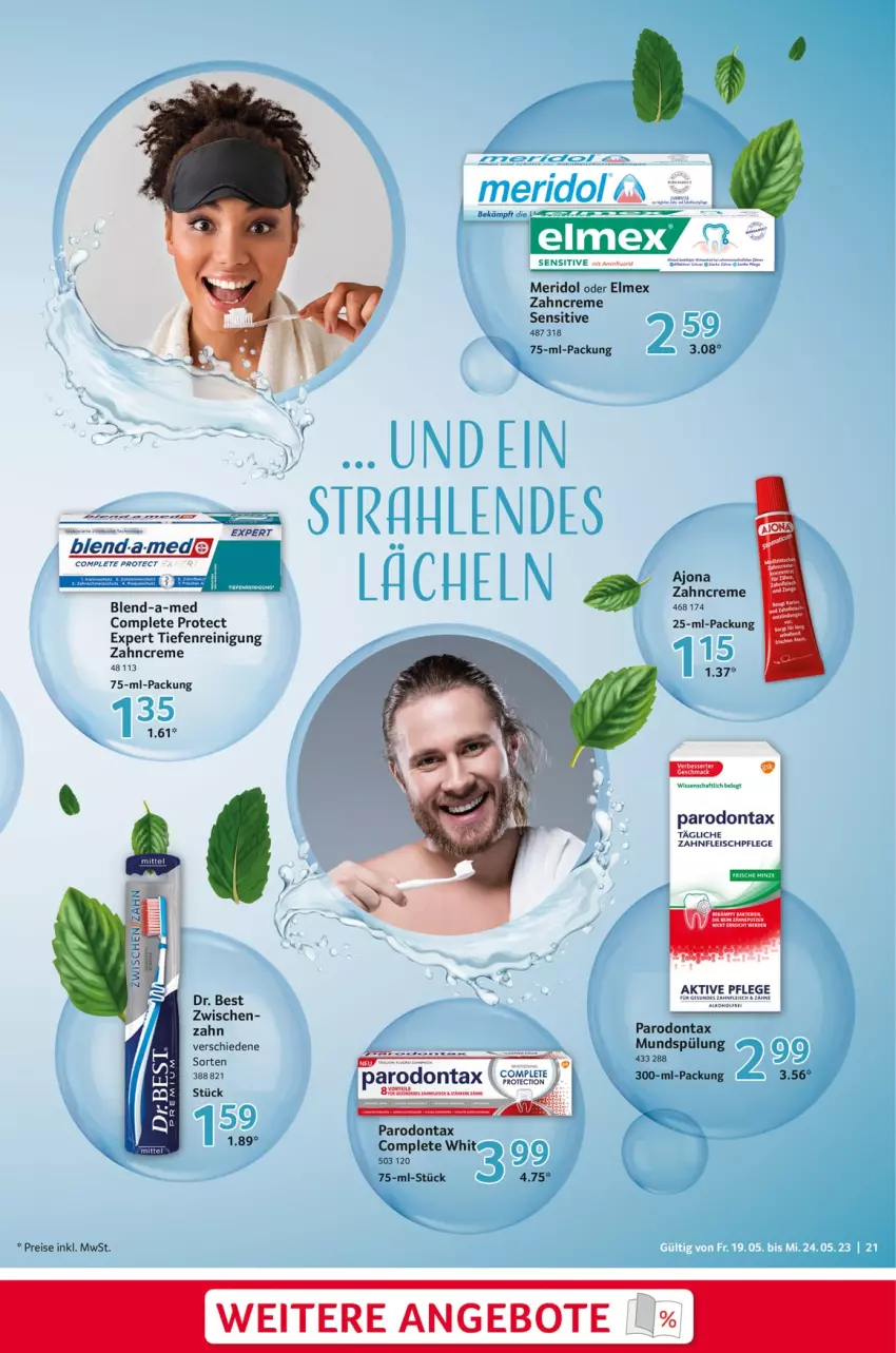 Aktueller Prospekt Selgros - Food - von 19.05 bis 24.05.2023 - strona 21 - produkty: angebot, angebote, blend-a-med, creme, Dr. Best, eis, elmex, erde, fleisch, HP, lamm, mac, meridol, minze, mundspülung, Parodontax, Reinigung, reis, spülung, Ti, zahncreme