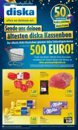 Gazetka promocyjna Diska - Gazetka - ważna od 27.07 do 27.07.2024 - strona 1 - produkty: aktionspreis, angebot, angebote, braten, deka, eis, ente, golden toast, milka, reis, rind, rinder, rinderbraten, sandwich, tee, Ti, toast, ZTE