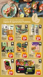 Gazetka promocyjna Rewe - Prospekte - Gazetka - ważna od 12.08 do 12.08.2023 - strona 11 - produkty: bacon, Becher, bio, drink, drinks, eis, erbsen, fleisch, Fleischalternative, gin, grill, gyros, hafer, Like Meat, mousse, Müller, natur, nuss, pudding, Schal, schinken, schoko, Ti, Vegane Fleisch, Vegeta, würfel