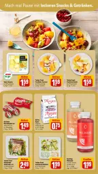 Gazetka promocyjna Rewe - Prospekte - Gazetka - ważna od 12.08 do 12.08.2023 - strona 9 - produkty: ananas, Ayran, babybel, coconut, frucht, getränk, getränke, gin, kraft, mac, mini babybel, salat, Schal, Schale, snack, snacks, sweet ananas, Ti, tisch