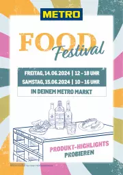 Gazetka promocyjna Metro - Food-Festival 14.06. & 15.06. - Gazetka - ważna od 15.06 do 15.06.2024 - strona 1 - produkty: bett, Metro, uhr