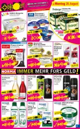 Gazetka promocyjna Norma - Norma - Gazetka - ważna od 04.09 do 04.09.2023 - strona 7 - produkty: ACC, allzweckreiniger, apfel, aprikose, auer, Bau, Bauer, Becher, beere, Blaubeer, blaubeere, deo, deo spray, duschgel, ecco, eis, elle, entkalker, erdbeere, essig, flasche, fleisch, frucht, grana, granatapfel, Hausmacher, joghur, joghurt, johannisbeere, kirsch, kirsche, knoblauch, lack, leberwurst, mac, malz, mango, maracuja, margarine, mascarpone, Mett, mettwurst, pfanne, pfannen, pfirsich, pils, Rana, reiniger, Reinigung, Schmalz, schnitzel, Spezi, Ti, weck, wein, wurst