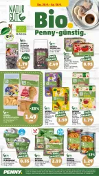 Gazetka promocyjna Penny - Prospekte - Gazetka - ważna od 30.09 do 30.09.2023 - strona 26 - produkty: apfel, banane, Becher, beere, beutel, bio, bio gemüse, eintopf, eis, erdbeere, erdnuss, frucht, früchte, Früchtetee, haselnuss, joghur, joghurt, kakao, kräuter, LG, mandel, mandeln, meersalz, natur, naturjoghurt, nuss, oder kräuter, püree, reis, riegel, salz, schoko, tee, Ti, topf, ZTE
