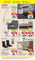 Gazetka promocyjna Lidl - Aktionsprospekt - Gazetka - ważna od 30.03 do 30.03.2024 - strona 43 - produkty: auer, decke, deckenleuchte, dell, eis, erde, HP, klapptisch, kommode, korb, latte, led-deckenleuchte, Leuchte, mikrofaser, Mode, reis, schubladen, schwingstuhl, sessel, stuhl, Ti, tisch, tischplatte, Tischplatten