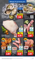 Gazetka promocyjna Lidl - Aktionsprospekt - Gazetka - ważna od 30.03 do 30.03.2024 - strona 45 - produkty: angebot, aust, Austern, bratwurst, burger, eier, eis, filet, fisch, fische, gewürz, grobe bratwurst, hamburger, messer, pute, reis, rezept, rezepte, rind, schwein, schweine, schweinefilet, steak, steaks, Ti, wein, weine, wurst, ZTE