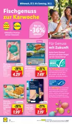 Gazetka promocyjna Lidl - Aktionsprospekt - Gazetka - ważna od 30.03 do 30.03.2024 - strona 46 - produkty: elle, filet, filets, fisch, Fisch und Meeresfrüchte, fische, Fischer, forelle, früchte, lachs, lachsfilet, lachsfilets, meeresfrüchte, ndk, nuss, rel, Schal, Schale, Schere, schlemmerfilet, seelachsfilet, Ti, Tiere