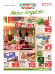 Gazetka promocyjna Feneberg - Prospekte - Gazetka - ważna od 25.03 do 25.03.2023 - strona 1 - produkty: angebot, angebote, Becher, bio, Bio-Wein, brot, doppio passo, Dr. Oetker, ecco, eis, elle, flammkuchen, flasche, joghur, joghurt, joghurt mit der ecke, kaffee, kuchen, lamm, lebensmittel, mac, melitta, milka, milka schokolade, Müller, passo, pizza, primitivo, prosecco, radieschen, reis, ristorante, ristorante pizza, schoko, schokolade, Ti, valdo, wein, ZTE