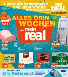 Gazetka promocyjna Real - Gazetka - ważna od 28.10 do 28.10.2023 - strona 1 - produkty: braten, butter, clementinen, eier, eis, gin, irische butter, kaffee, kaffeepads, Kapuzensweatshirt, kerrygold, Kette, lachs, Lachsbraten, merci, pils, reis, retroshorts, schwein, schweine, senseo, shirt, shorts, storck, Sweatshirt, Ti, wein, weine, ZTE