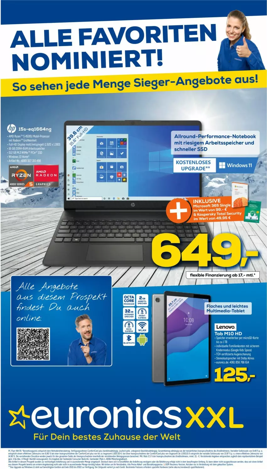 Aktueller Prospekt Euronics - Prospekte - von 02.02 bis 09.02.2022 - strona 1 - produkty: lenovo, notebook, ssd, tablet, Ti