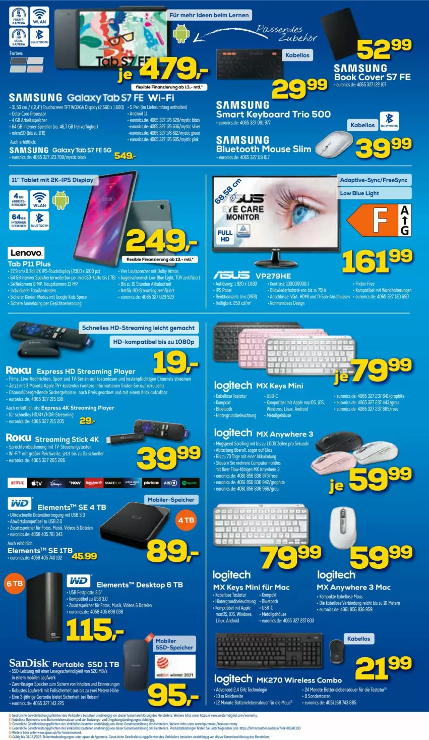 Aktueller Prospekt Euronics - Prospekte - von 02.02 bis 09.02.2022 - strona 4 - produkty: elle, mac, monitor, tablet, Ti