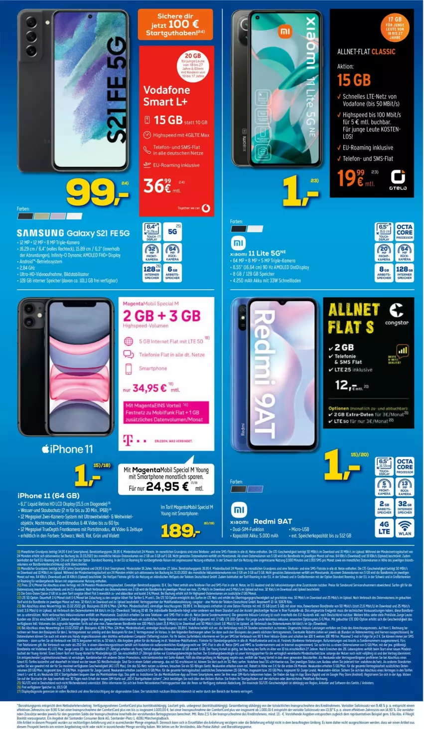 Aktueller Prospekt Euronics - Prospekte - von 02.02 bis 09.02.2022 - strona 9 - produkty: congstar, smartphone, spee, telefon, vodafone, Yo