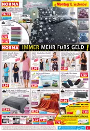 Gazetka promocyjna Norma - Norma - Gazetka - ważna od 19.09 do 19.09.2022 - strona 3 - produkty: adapter, Anzug, aqua, Atemschutzmaske, Bau, baumwolle, Bebe, beere, bett, Betttuch, bettwäsche, braun, bügel, corona, decke, deo, eis, elle, FFP2, flieder, gin, Handy, hemd, kissen, LG, Maske, mikrofaser, mint, ndk, reine baumwolle, reis, Ria, rwe, schuhe, senf, shorty, Sofa, Sofaüberwurf, spannbetttuch, Spezi, tagesdecke, Ti, tisch, tuc, usb, wolle, ZTE