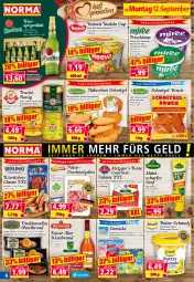 Gazetka promocyjna Norma - Norma - Gazetka - ważna od 19.09 do 19.09.2022 - strona 6 - produkty: Becher, bier, blume, blumen, braten, butter, chili, eis, elle, flasche, fleisch, frischkäse, geschnetzeltes, gewürz, honig, Käse, knoblauch, kräuter, kühlregal, mac, malz, Mantel, meerrettich, natur, nudel, nudeln, paprika, pfeffer, pute, Putengeschnetzeltes, regal, Rettich, rind, salami, Schmalz, schnitzel, Schnitzel-Bruch, schoko, schokolade, schwein, senf, sonnenblume, sonnenblumen, Spezi, Ti, Tiere, wein, weinbrand, würstchen, Zelt, zitrone