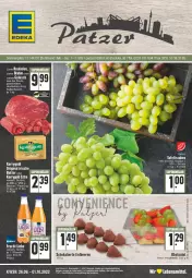 Gazetka promocyjna Edeka - Angebote der Woche - Gazetka - ważna od 01.10 do 01.10.2022 - strona 1 - produkty: Becher, beere, beeren, bett, butter, eis, erdbeere, erdbeeren, fleisch, frucht, gin, kerrygold, kerrygold extra, lebensmittel, obst, rel, salat, schnitten, schoko, tafeltrauben, Ti, trauben