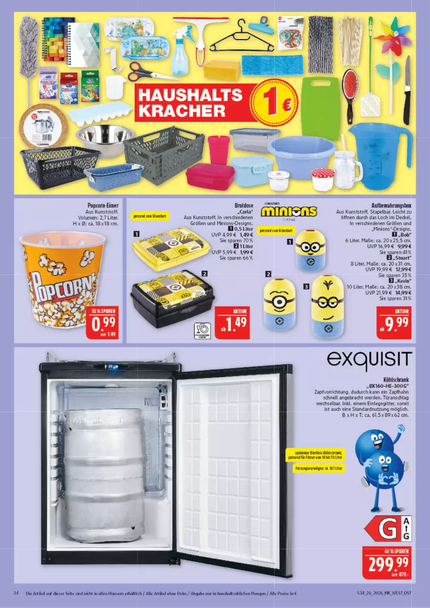 Aktueller Prospekt Marktkauf - Prospekt - von 21.06 bis 27.06.2026 - strona 34 - produkty: arla, bier, brot, Brotdose, decke, Deckel, eimer, eis, erde, kracher, kühlschrank, popcorn, reis, Schrank, Ti, türanschlag wechselbar