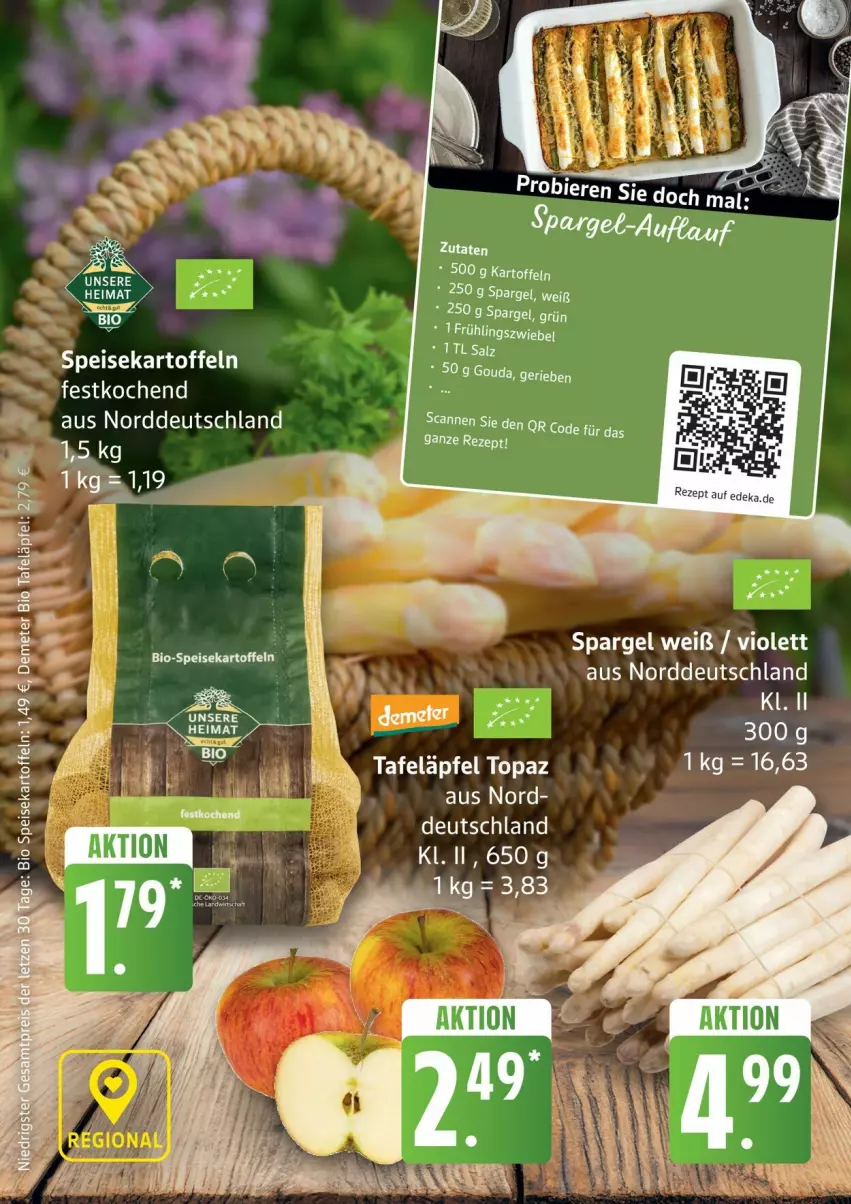 Aktueller Prospekt Edeka - Prospekte - von 11.05 bis 16.05.2026 - strona 10 - produkty: deka, gouda, LG, rezept, spargel, tafeläpfel, tasse