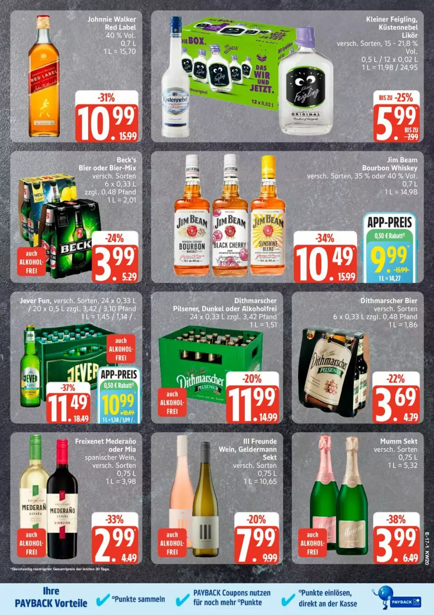 Aktueller Prospekt Edeka - Prospekte - von 11.05 bis 16.05.2026 - strona 23 - produkty: bourbon, coupon, coupons, lack, payback, sac