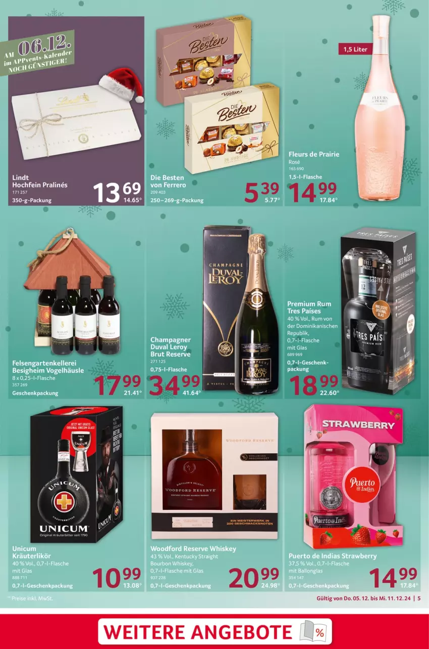 Aktueller Prospekt Selgros - Food - von 05.12 bis 11.12.2024 - strona 5 - produkty: angebot, angebote, gin, lindt, Ti, Unicum