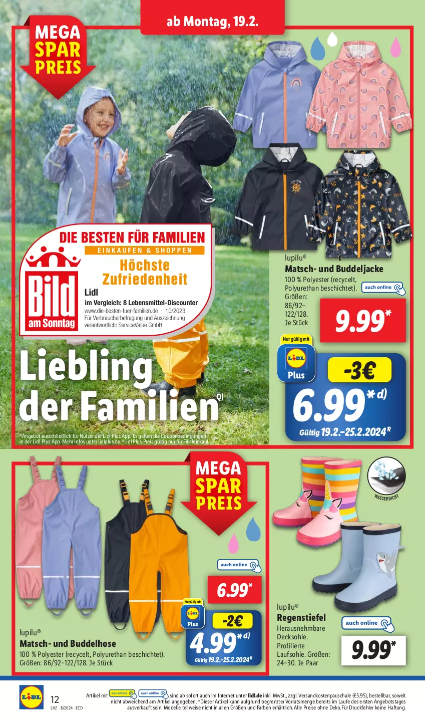 Aktueller Prospekt Lidl - Aktionsprospekt - von 19.02 bis 24.02.2024 - strona 20 - produkty: angebot, coupon, decksohle, dell, eis, elle, hose, Jacke, lupilu, Mode, ndk, reis, Schal, Schale, Ti, ZTE