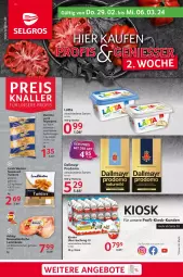 Gazetka promocyjna Selgros - Food - Gazetka - ważna od 06.03 do 06.03.2024 - strona 1 - produkty: beutel, dallmayr, eis, gewürz, hartweizen, Kinder, lamm, lammkeule, lätta, natur, prodomo, reis, teigwaren, Ti