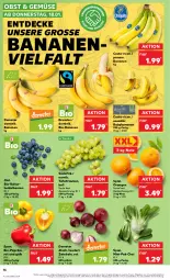 Gazetka promocyjna Kaufland - Prospekt - Gazetka - ważna od 24.01 do 24.01.2024 - strona 16 - produkty: angebot, banane, bananen, beere, beeren, bio, bio-bananen, Bio-Paprika, decke, heidelbeere, heidelbeeren, obst, orange, orangen, paprika, tafeltrauben, Ti, trauben, ZTE, zwiebel, zwiebeln