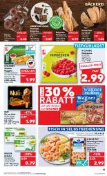 Gazetka promocyjna Kaufland - Prospekt - Gazetka - ważna od 24.01 do 24.01.2024 - strona 25 - produkty: angebot, angebote, auer, baguette, beere, beeren, brot, brownie, brownies, chicken nuggets, chili, curry, dip, Donut, eis, fisch, fleisch, frosta, garnelen, Hähnchenfleisch, himbeer, himbeere, himbeeren, korn, Kornbrot, kräuter, leine, natur, nuggets, nuii, schoko, schokolade, Ti, tiefkühlkost, Umbro, vollkornbrot, wagner