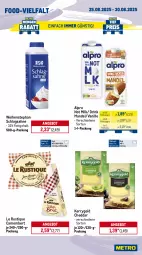 Gazetka promocyjna Metro - Wochen-Angebote - Gazetka - ważna od 30.08 do 30.08.2025 - strona 10 - produkty: alpro, angebot, camembert, cheddar, cocktail, cola, drink, gurke, gurken, kerrygold, Le Rustique, mac, mandel, milch, obst, peperoni, Peroni, rispentomaten, rucola, sahne, schlagsahne, Ti, tomate, tomaten, vanille, weihenstephan