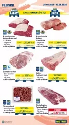 Gazetka promocyjna Metro - Wochen-Angebote - Gazetka - ważna od 30.08 do 30.08.2025 - strona 2 - produkty: ACC, angebot, beef, beutel, braten, brustfilet, burger, butter, buttermilch, Carpaccio, eis, Falsches Filet, filet, fleisch, gewürz, gulasch, hähnchenbrust, hähnchenbrustfilet, HP, lack, Metro, milch, reis, rind, rinder, rinderbraten, Rindersteak, roastbeef, salomon, Schal, Schale, schwein, schweine, schweinenacken, sim, spare ribs, steak, steakhüfte, tafelspitz, Ti, tiefpreis, weber, wein, weine