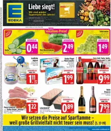 Gazetka promocyjna Edeka - Prospekte - Gazetka - ważna od 21.06 do 21.06.2025 - strona 3 - produkty: coca-cola, cola, deka, ecco, eis, fanta, flasche, grill, gurke, joghur, joghurt, Kinder, kinder pingui, lamm, landliebe, landliebe joghurt, leberkäs, melone, Mezzo Mix, milch, milch-schnitte, pingui, prosecco, pute, putenbrust, reis, Schal, Schale, schnitzel, sprite, steak, steaks, tafeltrauben, Ti, trauben, valdo, wasser, wassermelone