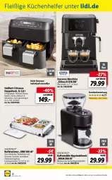 Gazetka promocyjna Lidl - Aktuelle Onlineshop-Highlights - Gazetka - ważna od 30.04 do 30.04.2022 - strona 30 - produkty: braten, edelstahl, espresso, fritteuse, kaffee, Kaffeemühle, korb, küche, Küchen, Küchenhelfer, ndk, silvercrest, Ti, Tiere, wasser, wassertank