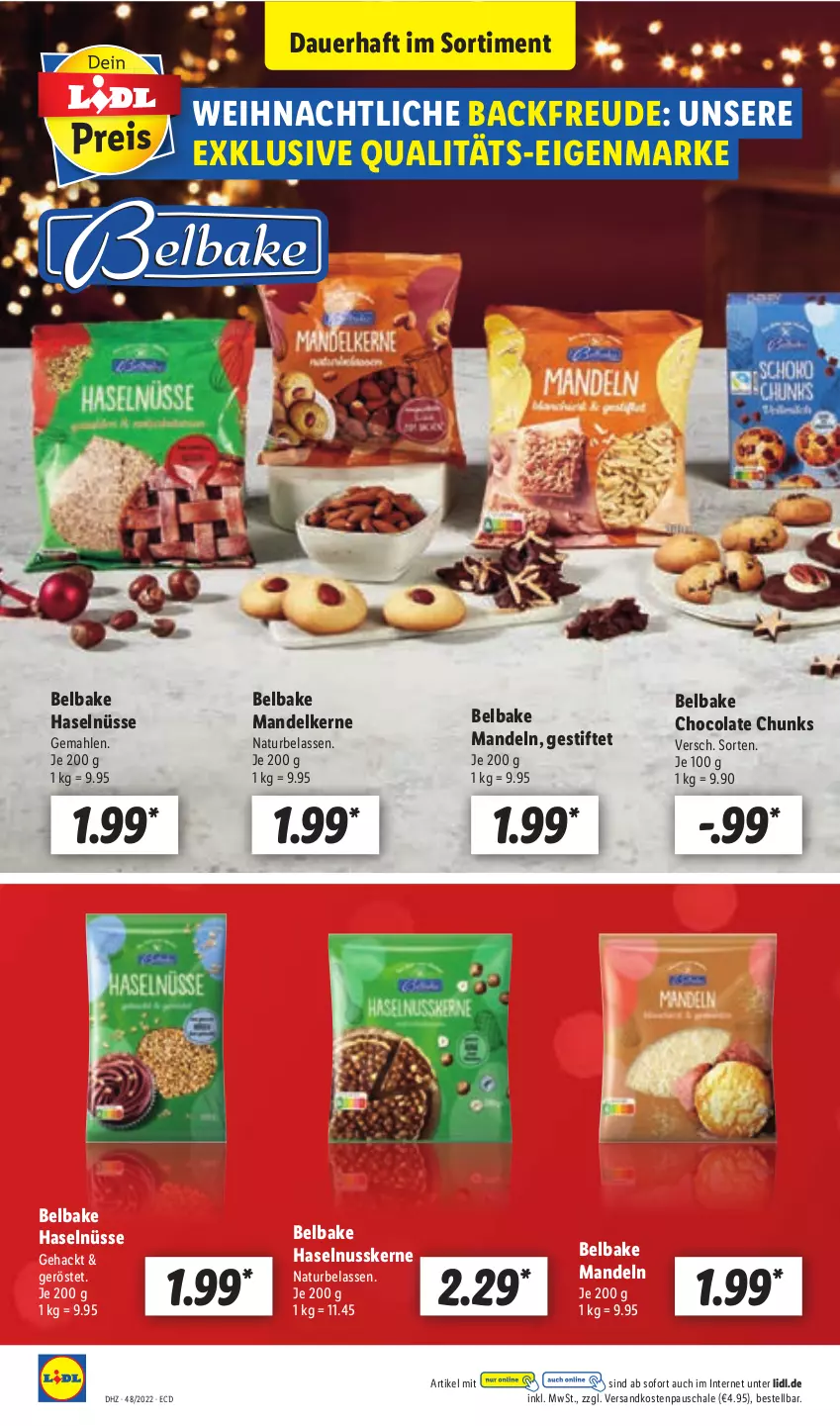 Aktueller Prospekt Lidl - Aktionsprospekt - von 28.11 bis 03.12.2022 - strona 60 - produkty: auer, cola, haselnuss, mandel, mandeln, natur, ndk, nuss, Schal, Schale, stifte, Ti