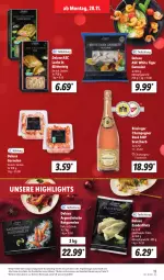 Gazetka promocyjna Lidl - Aktionsprospekt - Gazetka - ważna od 03.12 do 03.12.2022 - strona 13 - produkty: angebot, berliner, blätterteig, brut, champagne, champagner, eis, filet, filets, garnelen, lachs, reis, Schal, Schale, Ti, wein, Zander, Zanderfilets, ZTE