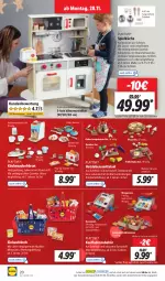 Gazetka promocyjna Lidl - Aktionsprospekt - Gazetka - ważna od 03.12 do 03.12.2022 - strona 20 - produkty: einkaufskorb, eis, eiswürfel, Frühstücks-Set, Holz, kaffee, kaffeemaschine, korb, küche, Küchen, kühlschrank, kühlschrank mit, lebensmittel, LG, ndk, pizza, reis, Ria, Scanner, Schal, Schale, Schrank, Spielküche, spielzeug, tee, Ti, toast, toaster, torte, Waage, würfel, ZTE