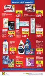 Gazetka promocyjna Lidl - Aktionsprospekt - Gazetka - ważna od 03.12 do 03.12.2022 - strona 42 - produkty: auer, axe, batterie, batterien, bürste, Coral, domestos, dove, elle, energizer, Kuschelweich, meridol, ndk, pasta, Rauch, reiniger, rwe, sagrotan, Schal, Schale, Spezi, spülung, teller, Ti, waschmaschine, waschmaschinen, waschmittel, zahnbürste, zahnpasta